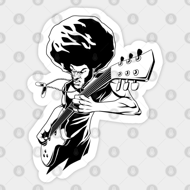 Afro Rock Sticker by Styleuniversal